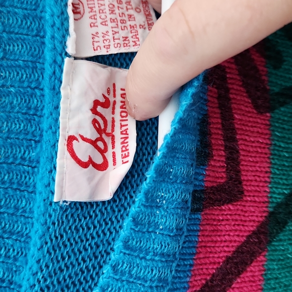 Vintage Eber International Sweater Medium - Picture 6 of 12